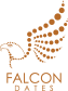 falcon logo in brown